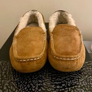UGG Chestnut Suede Moccasin Slippers
